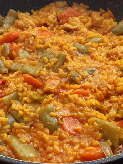 Una foto de Arroz con carne (aprovechamiento)