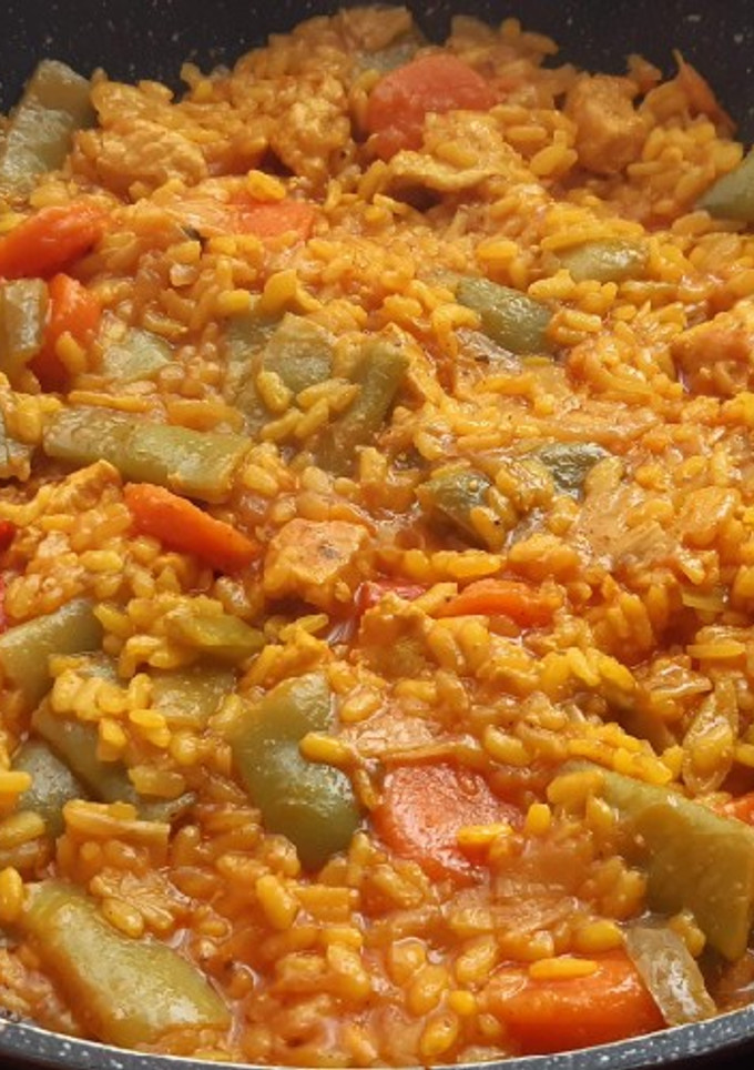 Una foto de Arroz con carne (aprovechamiento)