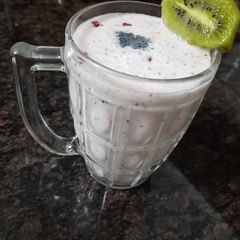 Coconut milk smoothie A picture of Coconut milk smoothie.
