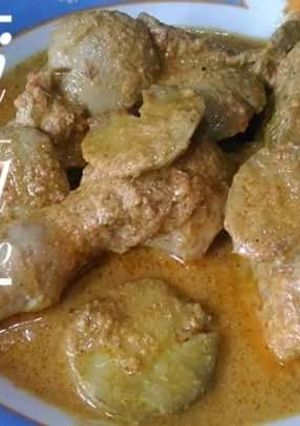 Foto resep Gulai ayam campur jengkol