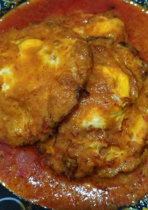 Foto resep Telur ceplok bumbu kuning