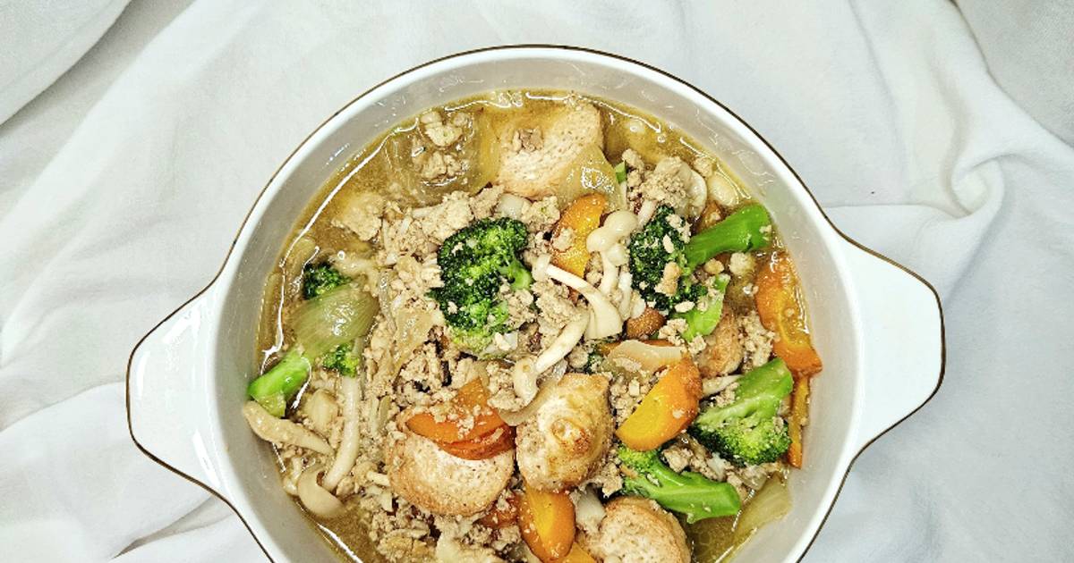 Resep Sapo Tahu Jamur Shimeji oleh Mrs. Ferdi Cookpad