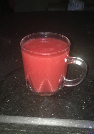 صورة لوصفة عصير فراوله 🍓