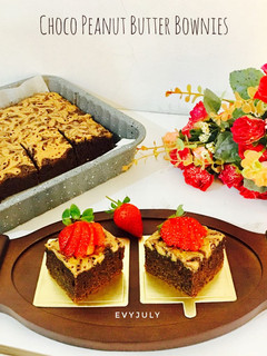 Foto resep Choco Peanut Butter Brownies