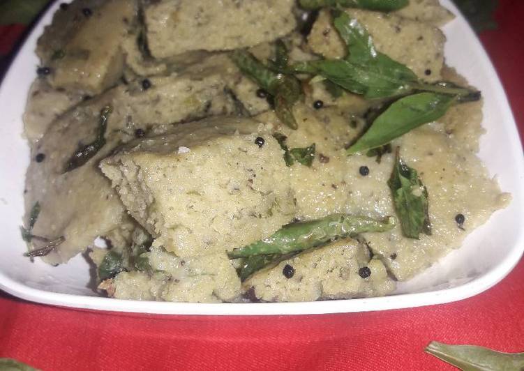 Recipe of Homemade Spinach dhokla