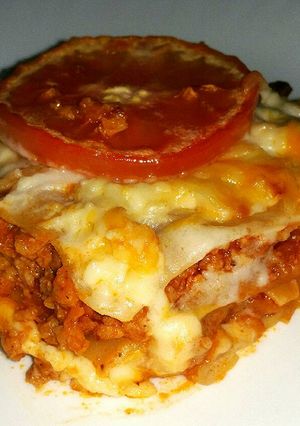 Una foto de Lasaña de carne
