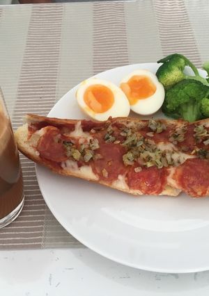 Hình của món Bánh mì nướng phomai.