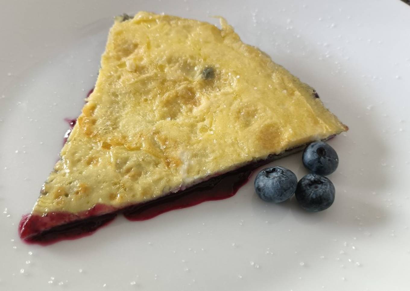 Blueberry omelette