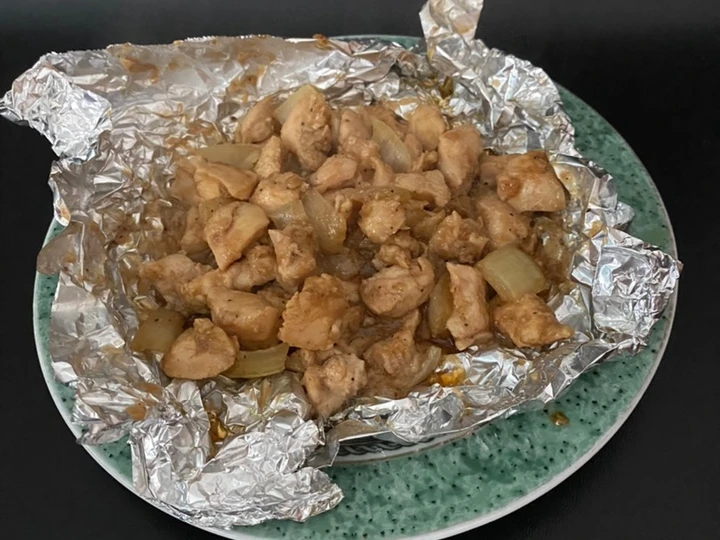 Cara Simple Menyiapkan Resep  Ayam kukus lada hitam yang Sempurna, Menggugah Selera