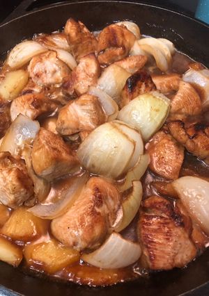 A picture of Pineapple Chicken Teriyaki.