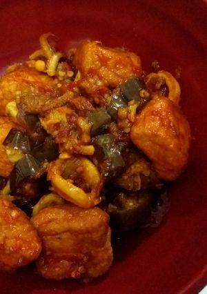 Foto resep Balado tahu cumi asin