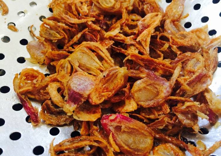 Kiat-kiat membuat Bawang merah goreng renyah sedap