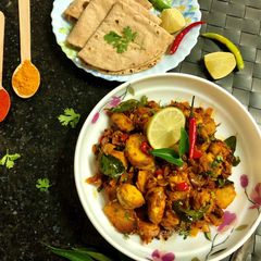 A picture of Chatpata Arbi Masala.