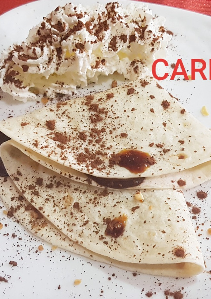 Una foto de Tortitas con chocolate crocante