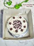 700. Brownies Pisang Ketan Hitam Cheese frosting