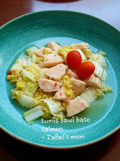 Foto resep Tumis Sawi Putih Baso Salmon