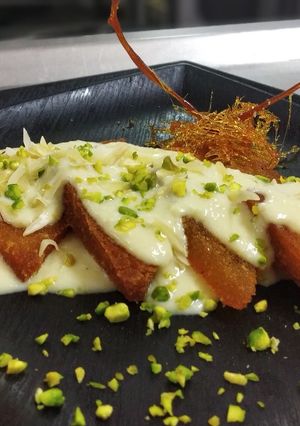 A picture of Shahi tukra.