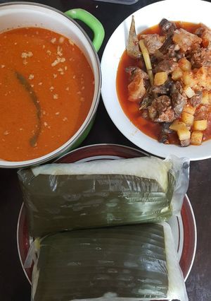 Foto resep Lontong plastik Daun praktis