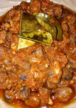 Foto resep Balado pedas cetar jantung ayam