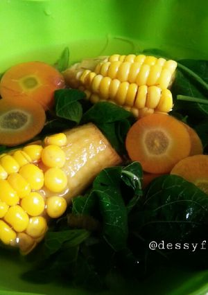 Foto resep Sayur bayam bening versi asin