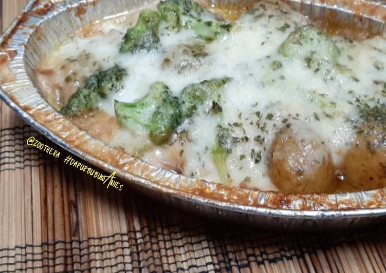 Cara Gampang mengolah Baby Potatoe Panggang Saus Brokoli Anti Gagal