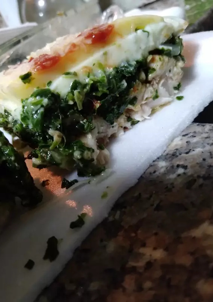 Una foto de Pastel de pescado y espinaca!