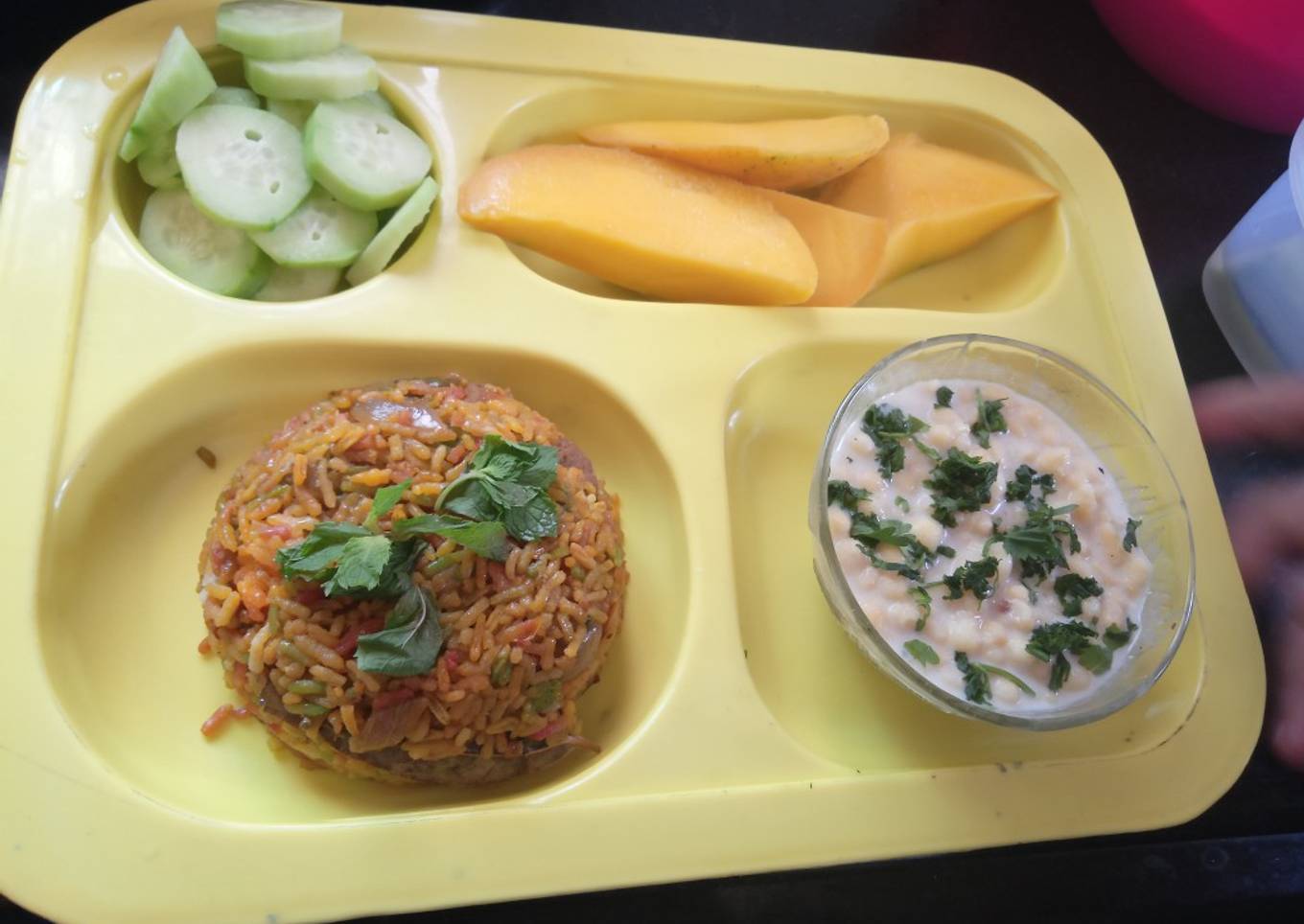 Tiranga Biryani/ Tricolor Vegetable Rice