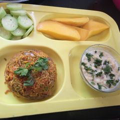 A picture of Tiranga Biryani/ Tricolor Vegetable Rice.