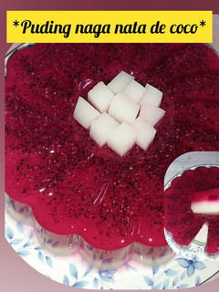 Foto resep *Puding naga nata de coco*