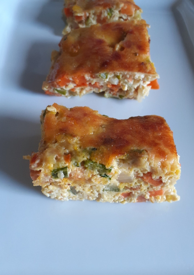 Una foto de Esponjoso de verduras