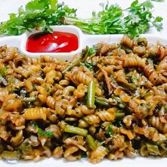 A picture of Chilli pasta.