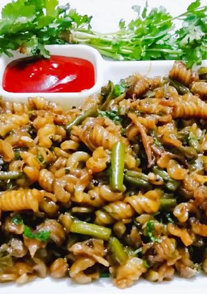 A picture of Chilli pasta.