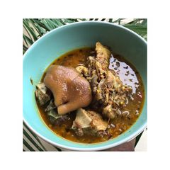 A picture of Cow leg Peppersoup.