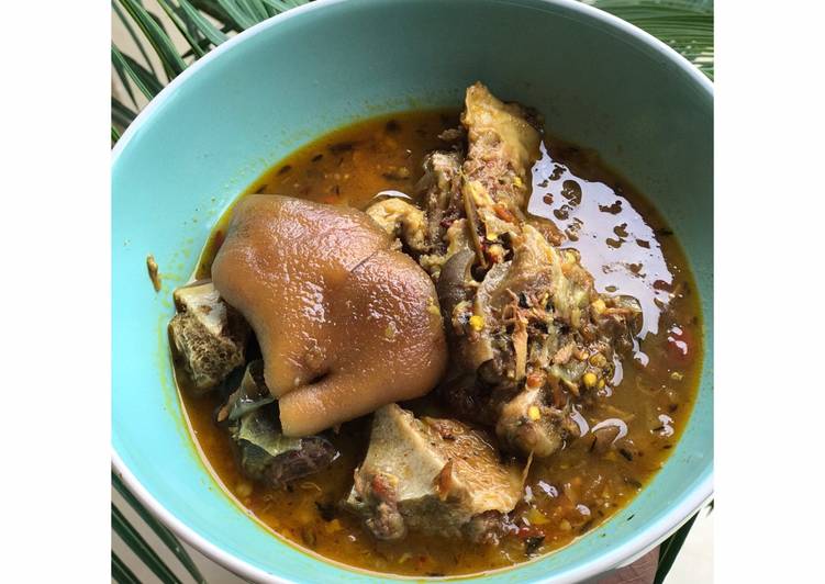 Recipe of Ultimate Cow leg Peppersoup