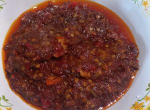 Foto resep Sambal bajak pakai kecap manis