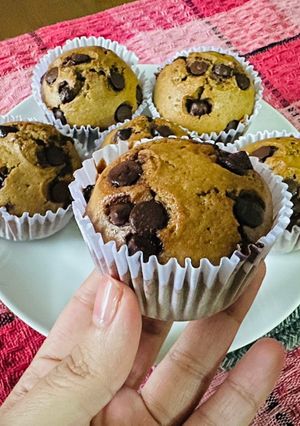 Una foto de Muffin con Chispas de Chocolate
