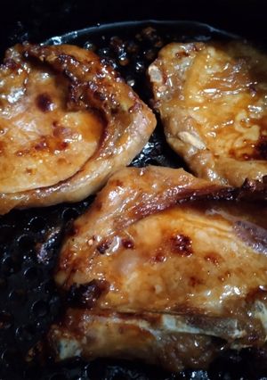 Hình của món Sườn cốt lết nướng.