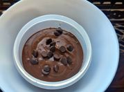 Una foto de mousse de avellanas