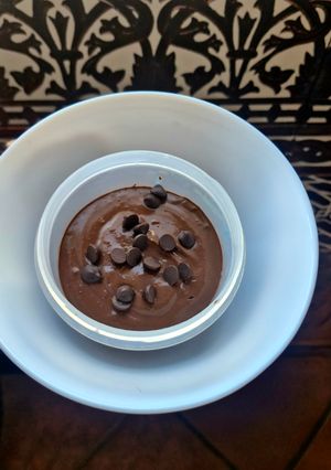 Una foto de Mousse de Chocolate con Huevos Duros