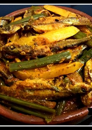 পেঁয়াজকলি দিয়ে ট্যাংরা মাছ(piyajkoli diye tangra mach recipe in Bengali) রেসিপির প্রধান ছবি