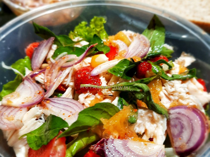 Anti Ribet, Buat Vegetable salad with Thai dressing Untuk Jualan