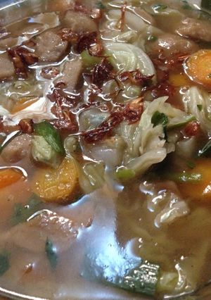Foto resep Sop bakso endes super duper simpel👌🏻