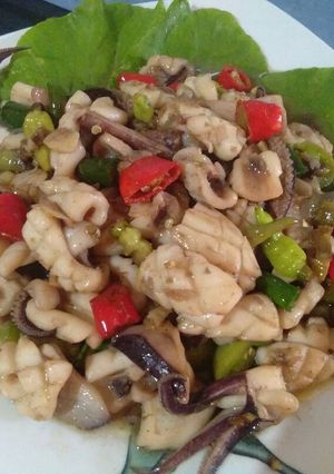 Foto resep Cumi pedas
