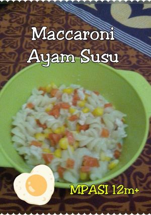 Foto resep MPASI 12m+ Maccaroni Ayam Susu