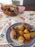 Espetadas no Forno com Batatas