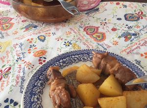 Foto de Espetadas no Forno com Batatas