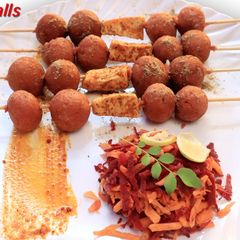 A picture of Beetroot Balls.