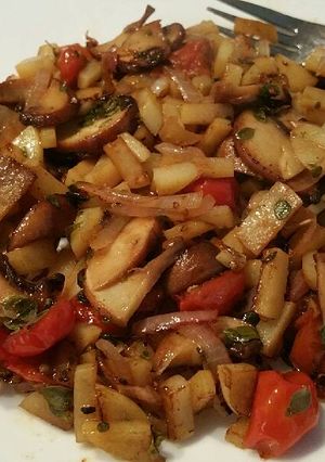 A picture of Breakfast hash.