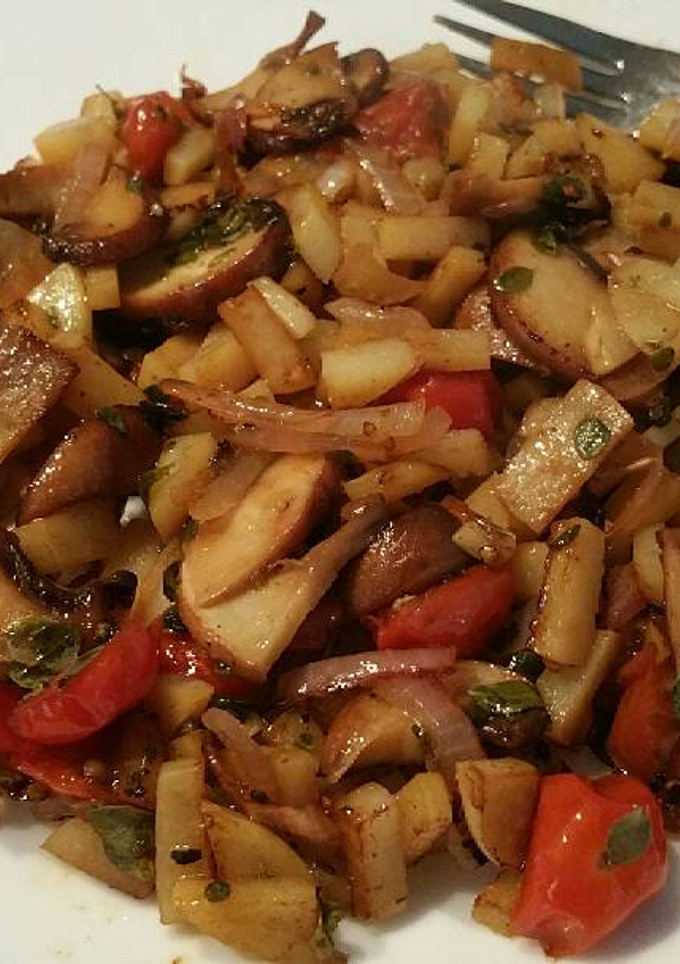 A picture of Breakfast hash.
