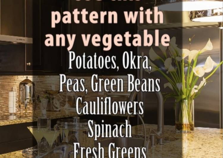 Vegetable pattern for potato okra and brassica spp